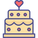 Free Wedding Cake Cake Dessert Icon