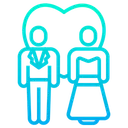 Free Wedding Couple Bride Groom Icon