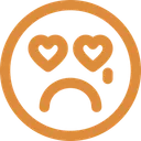 Free Weeping Crying Baffled Emoticon Icon