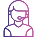 Free Weiblich Beraterin Kundin Symbol