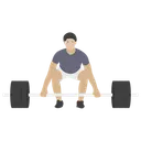 Free Weightlifting Bodybuilding Athlete Icon