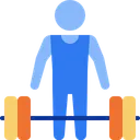 Free Barbell Weightlifter Exercise Icon