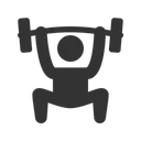 Free Weights Exercise Fitness Icon