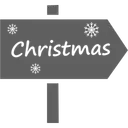 Free Weihnachtsschild Weihnachtstafel Richtungstafel Symbol