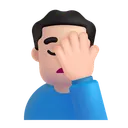 Free Facepalming Color Light Icon