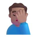 Free Facepalming Color Medium Icon