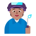 Free Worker Flat Medium Icon