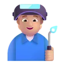 Free Worker Color Medium Light Icon