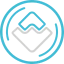 Free Wellen Kryptowahrung Krypto Symbol