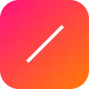 Free Werkzeug Linie Liniensegment Icon