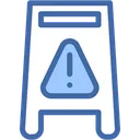 Free Wet Floor Warning Tools And Utensils Icon