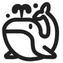 Free Whale High Contrast Icon