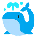 Free Whale Flat Icon