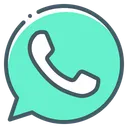 Free Whatsapp Telephone Handset Icon