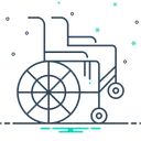 Free Wheel Chair Handicapped Physical Impairment Icon