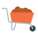 Free Wheelbarrow Barrow Construction Icon