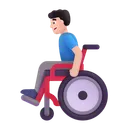 Free In Manual Wheelchair Icon