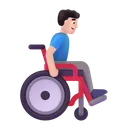 Free In Manual Wheelchair Icon