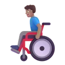 Free In Manual Wheelchair Icon
