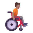 Free In Manual Wheelchair Icon