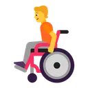 Free In Manual Wheelchair Icon