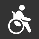 Free Wheelchair  Icon