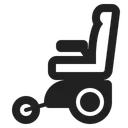 Free Wheelchair High Contrast Icon