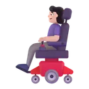 Free In Motorized Wheelchair Icon