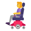 Free In Motorized Wheelchair Icon