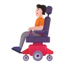 Free In Motorized Wheelchair Icon