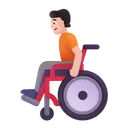 Free In Manual Wheelchair Icon