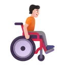 Free In Manual Wheelchair Icon