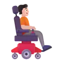 Free In Motorized Wheelchair Icon