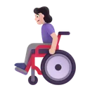 Free In Manual Wheelchair Icon