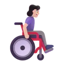 Free In Manual Wheelchair Icon