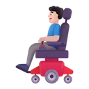 Free In Motorized Wheelchair Icon