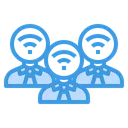 Free Administrator Communication Connection Icon