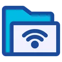 Free Folder Wifi Network Icon