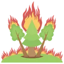 Free Wildfire Natural Disaster Bush Fire Icon