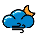 Free Weather Wind Moon Icon