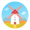 Free Medieval Mill Architecture Icon