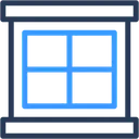 Free Window Glass Frame Icon