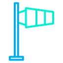 Free Luftfahrt Windsack Flughafen Symbol