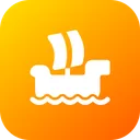Free Windsurfing Boat Ship Icon