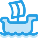 Free Windsurfing Boat Ship Icon