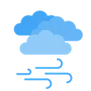 Free 바람이 불다 날씨 바람 아이콘