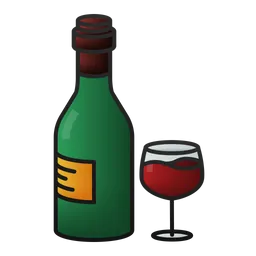 Free Wine Bottle  Icon