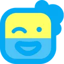 Free Wink Cream Emoji Icon