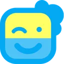 Free Wink Cream Emoji Icon