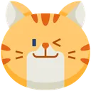 Free Wink Emoticon Cat Icon